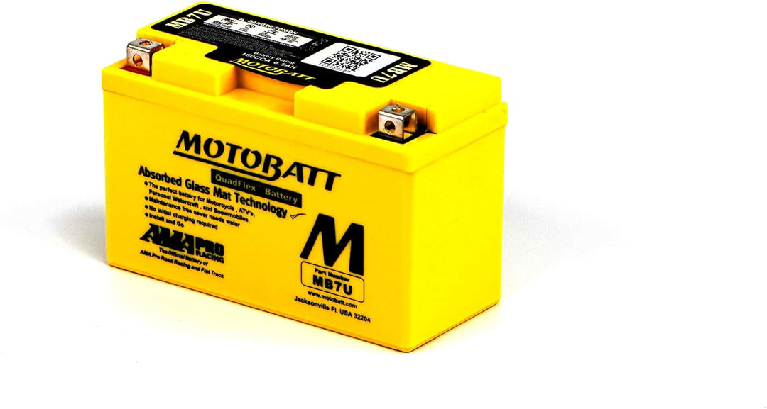 Motobatt Akku MB7U 12 V 6 AH CCA: 100 A YT7BBS, YT7B4 L: 151 mm x H: 94 mm x B: 65 mm
