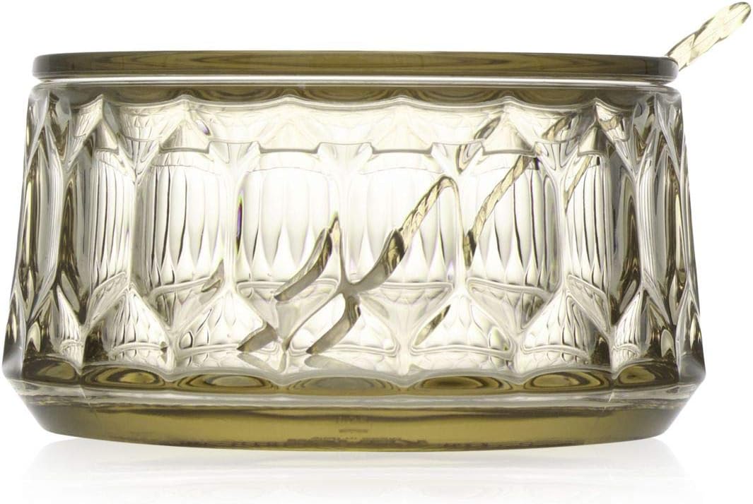Kartell Jellies Family Zuckerdose, Technopolymer thermoplastisch, grün, 5,5 cm x 10 cm x 10 cm Zucke