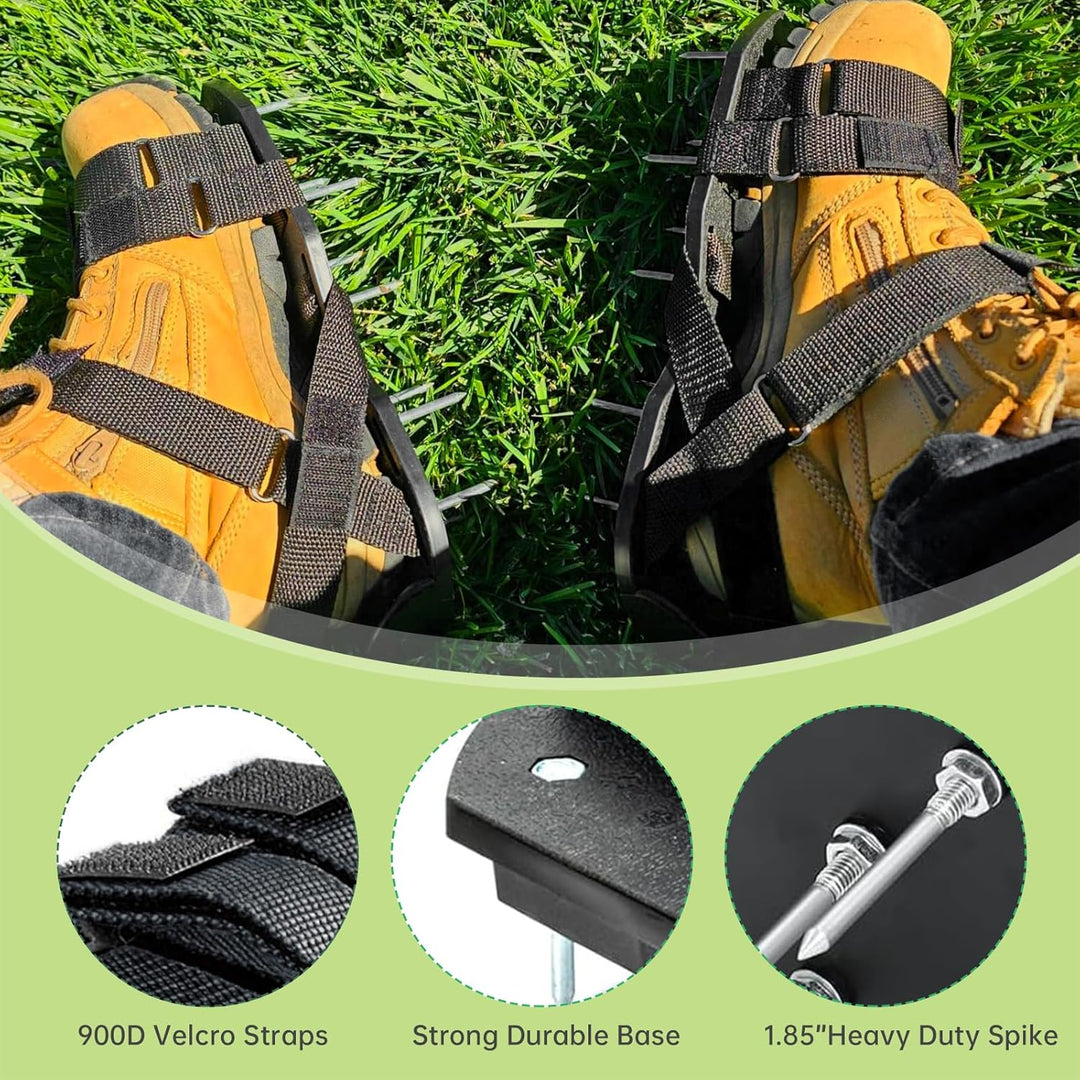 Rasenlüfter-Schuhe – Nagelschuhe Rasenlüfter für effektives Rasen Belüften, Aerifizierer für Rasen m