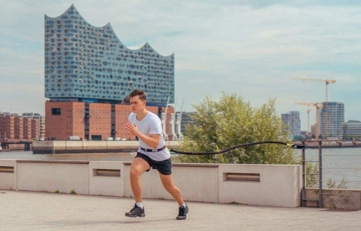 BodyCROSS Sprint Trainer | bis zu 40kg Zugkraft | Schnellkrafttrainer | Studioqualität | Made in Ger