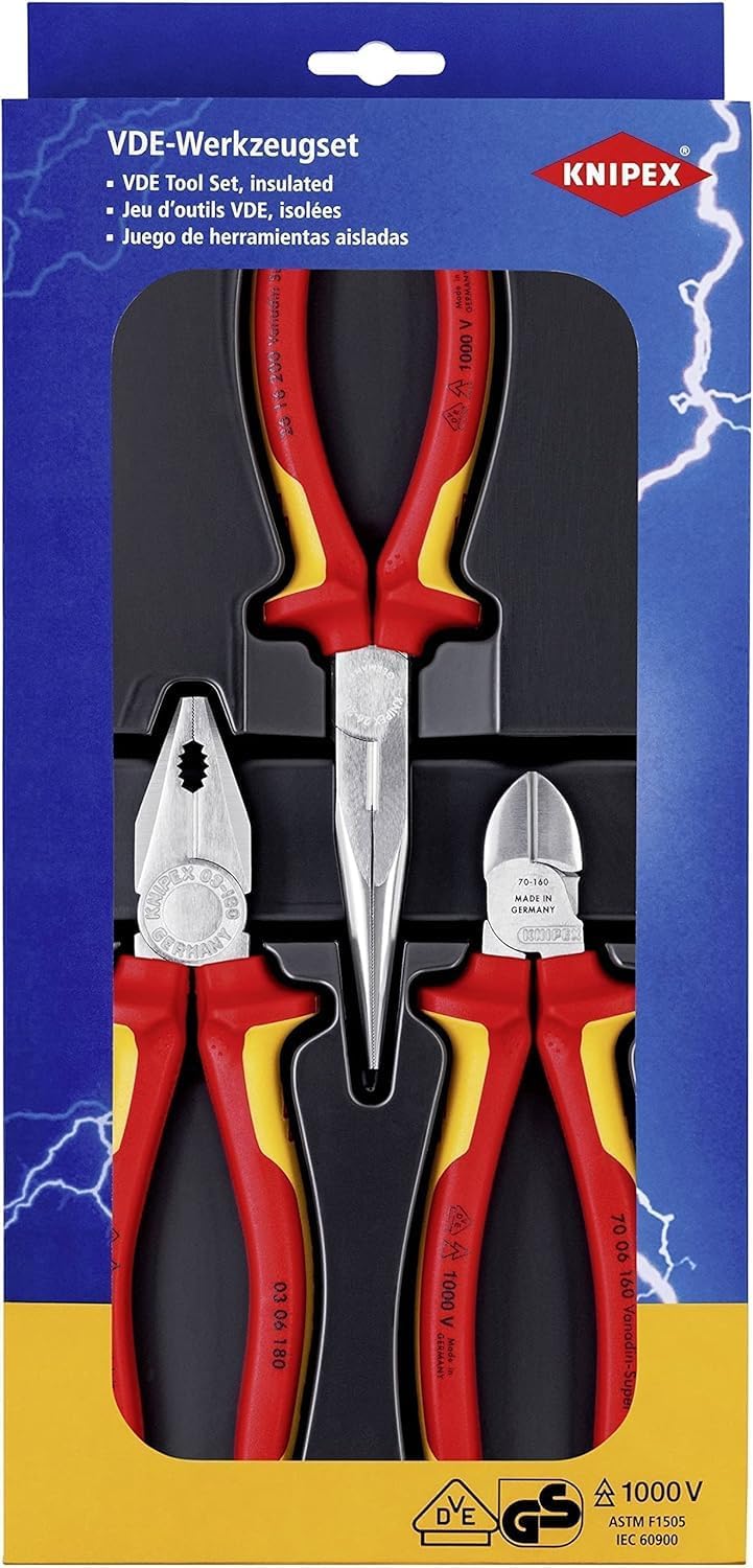 Knipex Elektro-Paket (SB-Karte/Blister) 00 20 12 Single