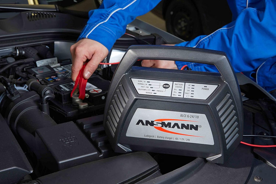 Ansmann ALCT-6-24/10 Batterie Multi-Ladegerät 6V/12V/24V 10A Ladegerät 4,5Ah bis 240Ah