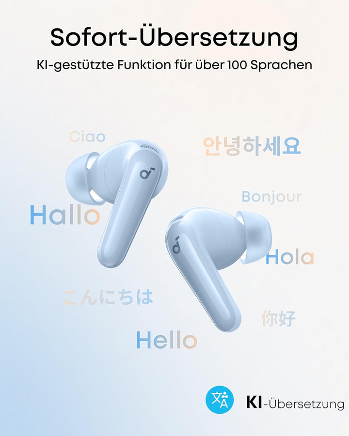 soundcore P31i by Anker, adaptives Noise Cancelling in Echtzeit, Hi-Res Sound, kabellose Bluetooth-K