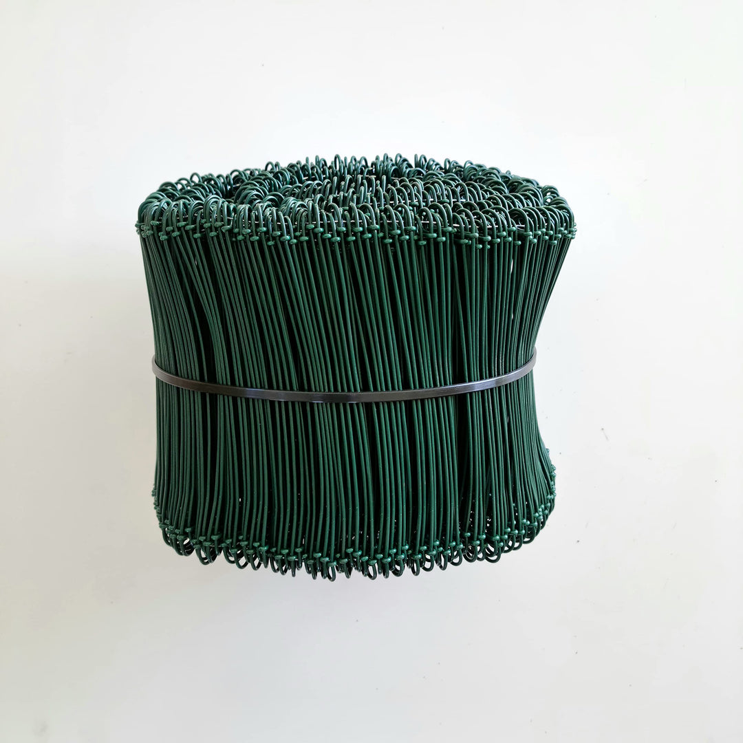 Drilldraht 100-400 mm x 1,6 mm GRÜN ummantelt 10 Grössen Bindedraht (1000 Stück Drilldraht grün Ø 1,