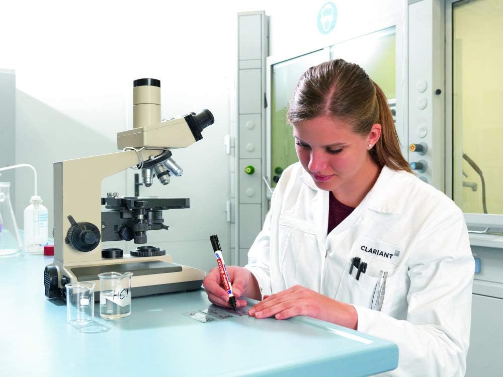 edding 8015 F Labormarkierer - schwarz - 1 Stift - Rundspitze 0,75 mm - ideal für extra feine Beschr