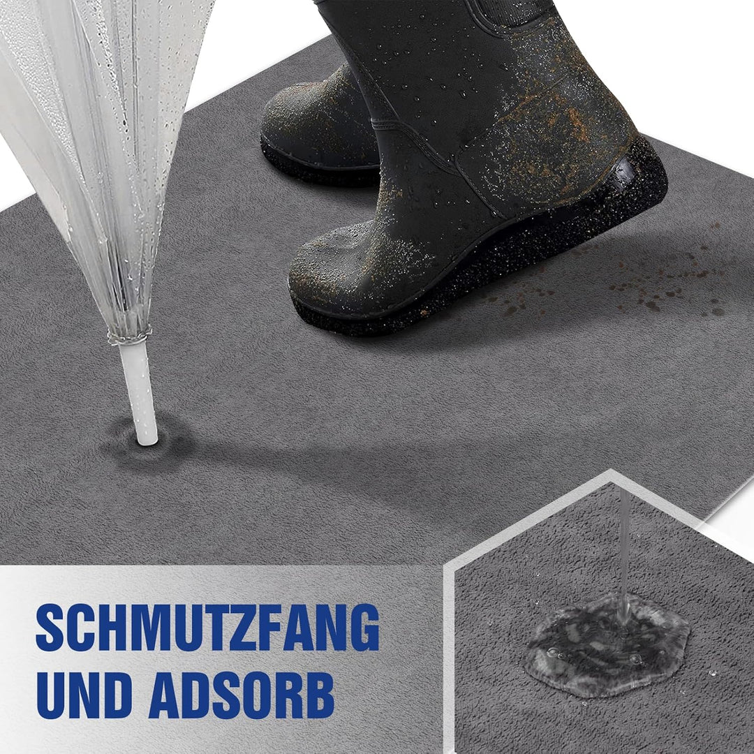 Schmutzfangmatte 90x200cm,Superdünn InnenFussmatte,Saugfähiges Rutschfester Teppich,strapazierfähige