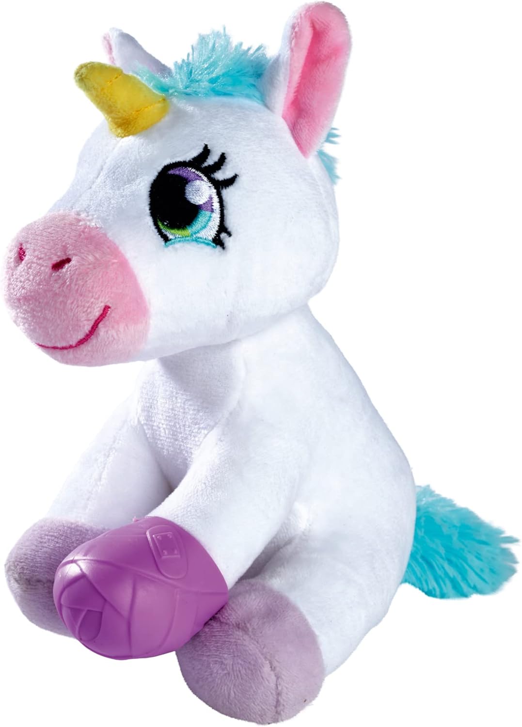 Simba 105542140 - Doktorkoffer mit Plüsch Einhorn, 20cm, Koffer 23x20cm zum Aufklappen, ab 3 Jahre