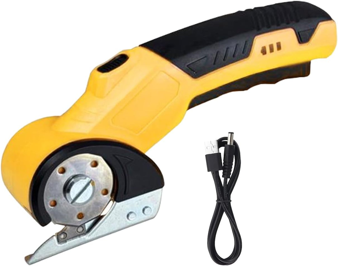 Elektrischer Kartonenschneider,320 U/min Rotationsschneider Mit Sicherheitsverriegelung Und LED-Bele
