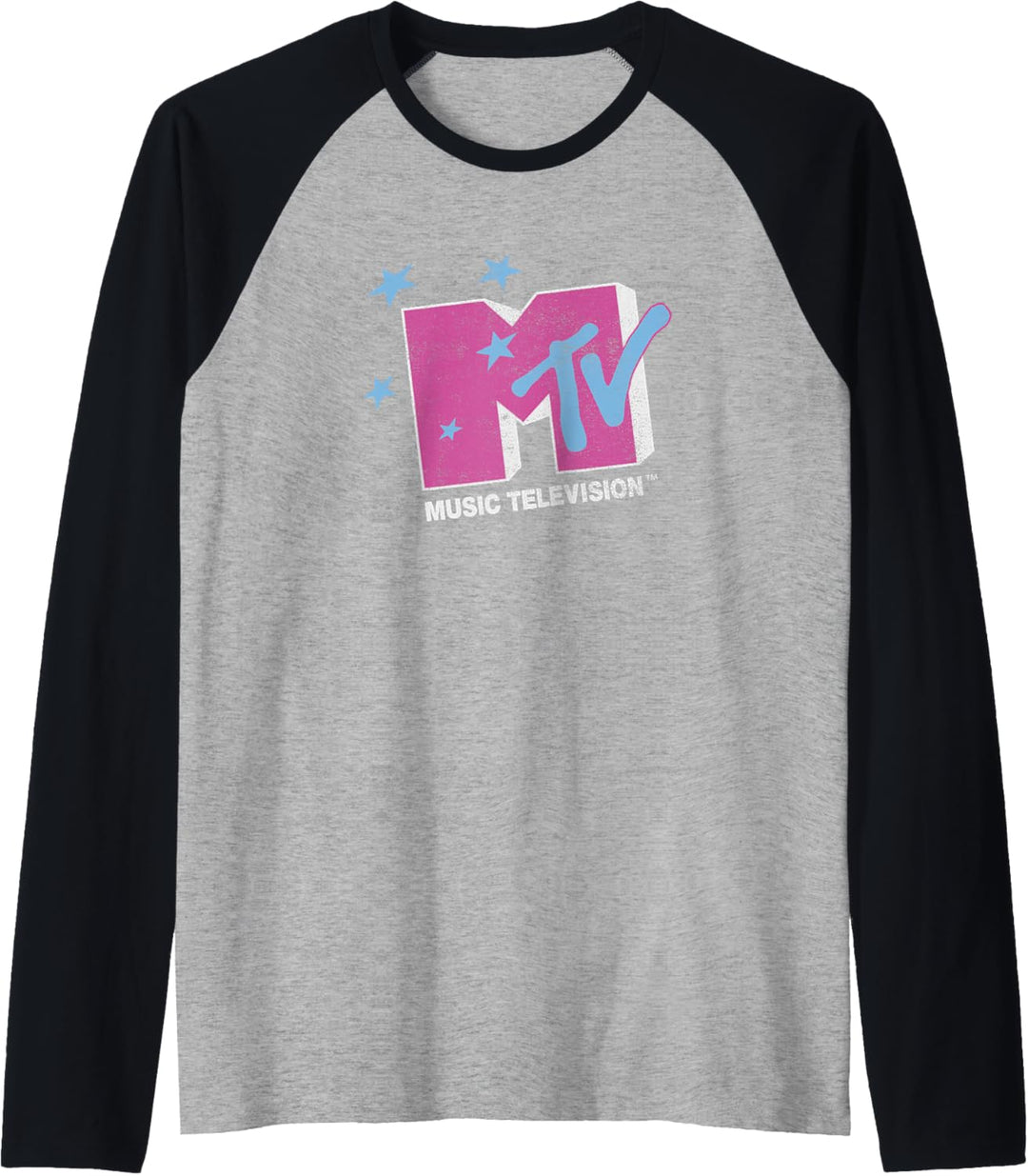 MTV Music Television Stars Logo Raglan
