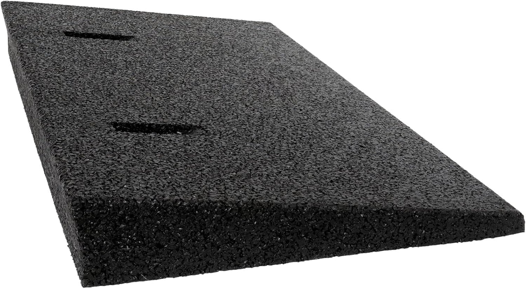 HASKYY Bordsteinrampe Gummi schwarz I Breite: 50 cm I Höhe: 70 mm I Rampe Gummikeil Rollstuhlrampe A
