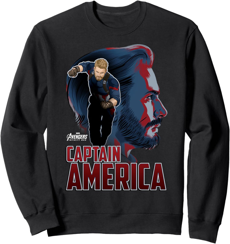 Marvel Infinity War Captain America Profile Sweatshirt