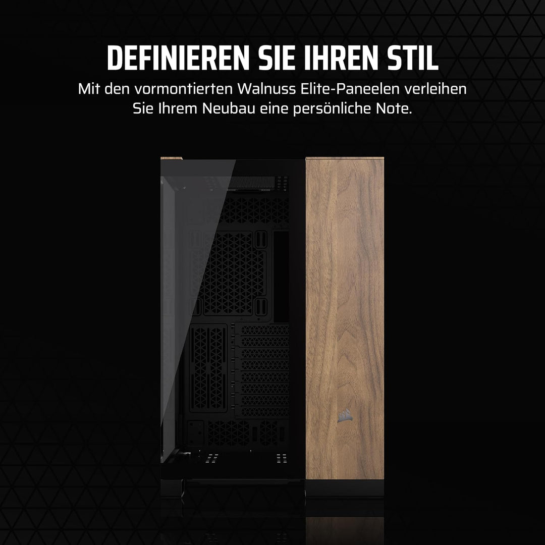 CORSAIR 6500X Mid-Tower ATX-Doppelkammer-PC-Gehäuse – Gehärtetes Panoramaglas - Umgekehrte Verbindun