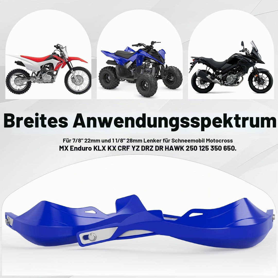 Handguards Motorrad, Handprotektoren Motorrad Handschutz Sturzschutz für 22 mm 28 mm Lenker Surron S
