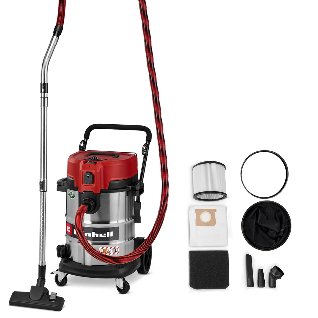 Einhell Nass-Trockensauger TE-VC 5090 SACL (1300 W, 230 mbar Saugleistung, 50 L Behälter, Staubschut