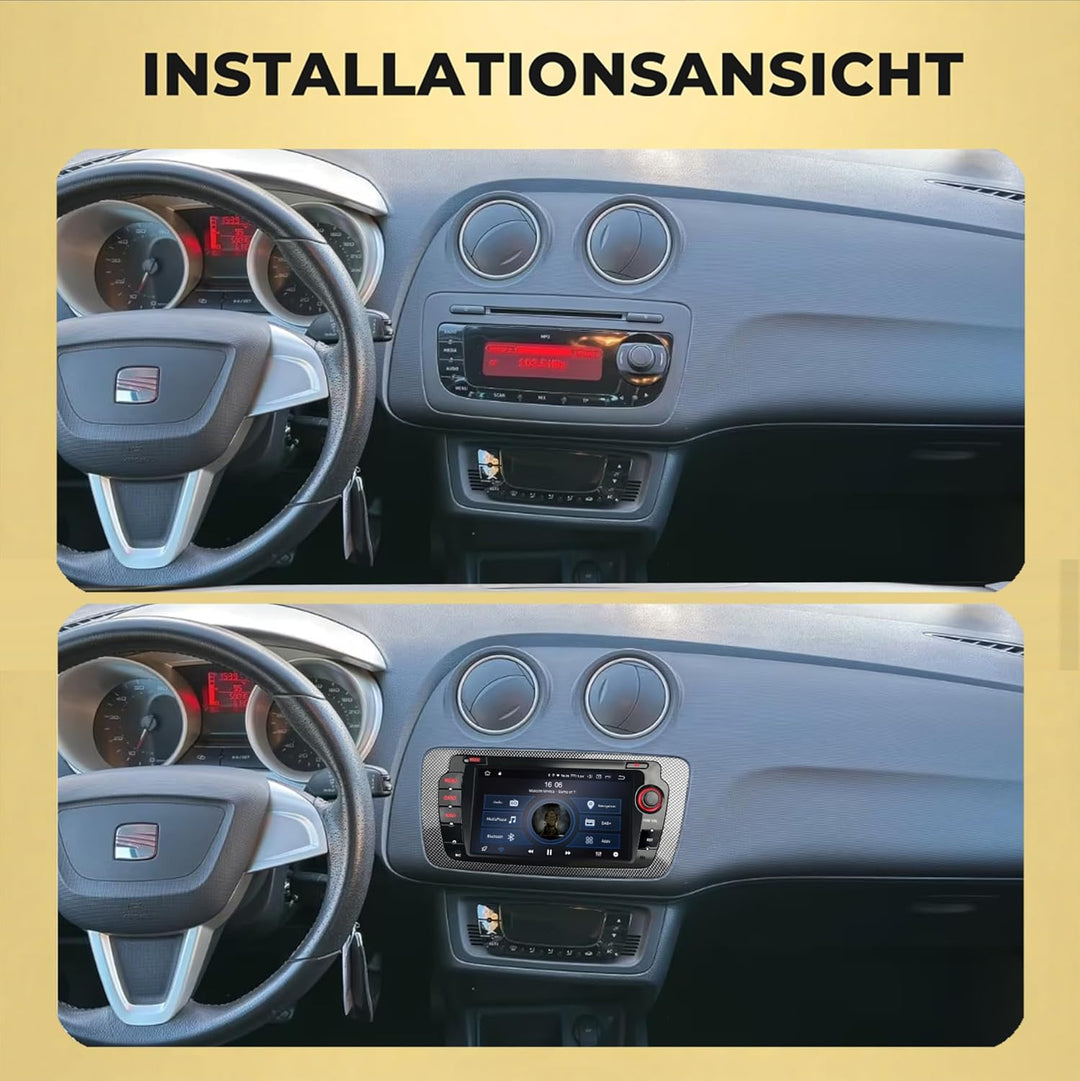 M.I.C. AS7-L2 Android 14 Autoradio mit Navigation: MediaTek MT6765V, 4GB+64GB, 7 Zoll QLED Display,