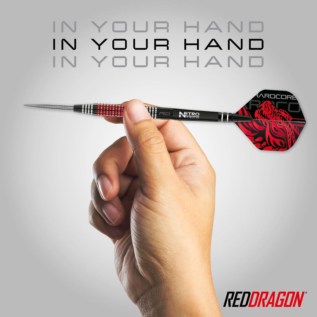 RED DRAGON Jonny Clayton Sonderausgabe 24 Gramm Professionelle Wolframpfeile mit Flügen und Stielen