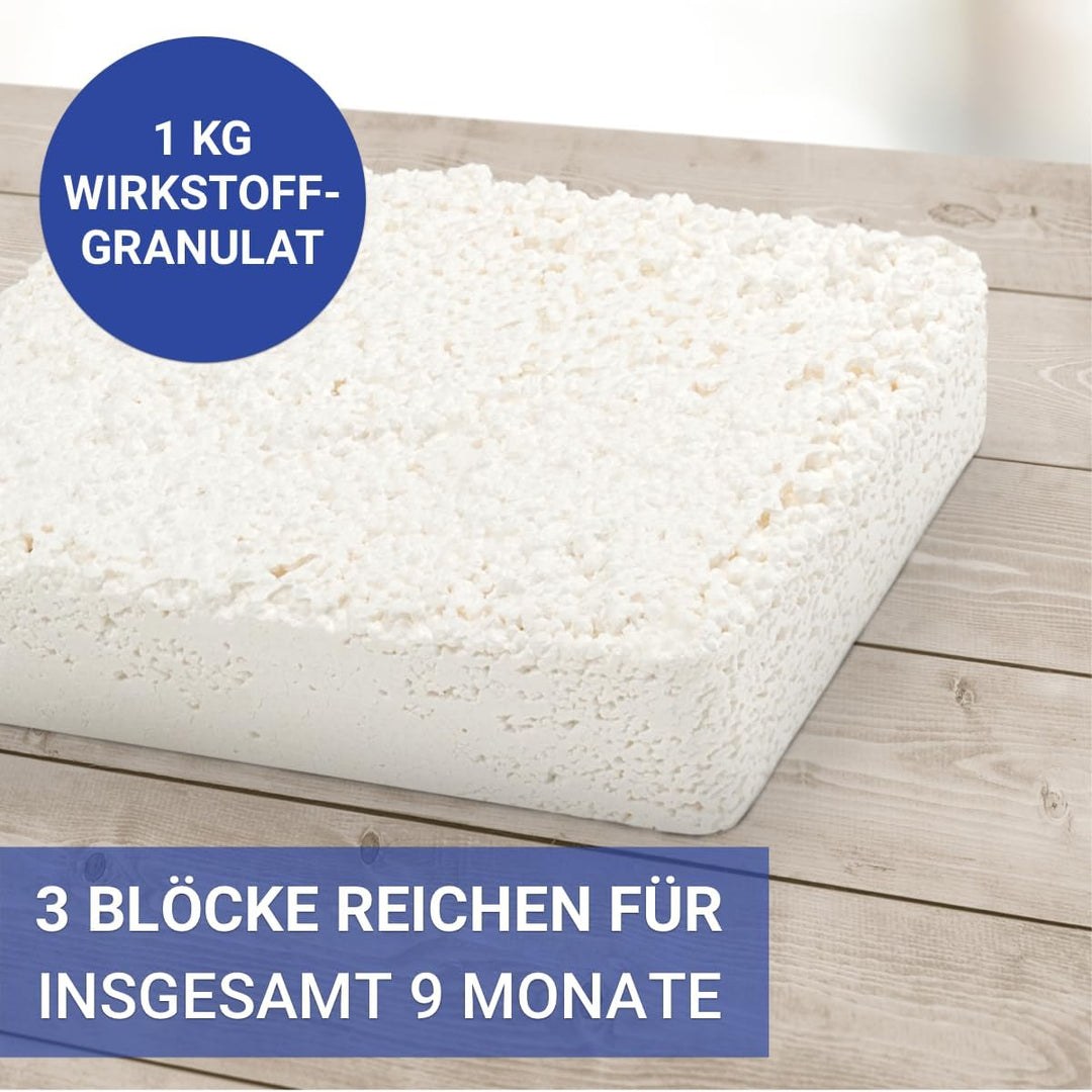 WENKO Nachfüllpack Luftentfeuchter Raumentfeuchter [Granulatblock 3 x 1 kg] Anti Feuchtigkeit Anti S