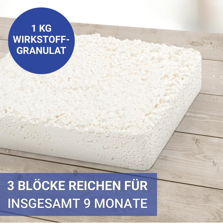WENKO Nachfüllpack Luftentfeuchter Raumentfeuchter [Granulatblock 3 x 1 kg] Anti Feuchtigkeit Anti S