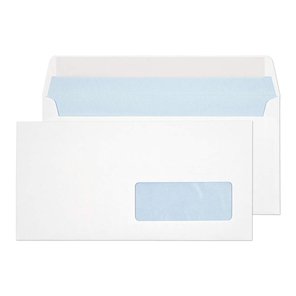 Blake Envelopes Purely Everyday 25885RH Briefumschläge Haftklebung Mit Rechtes Fenster Weiss DL 110