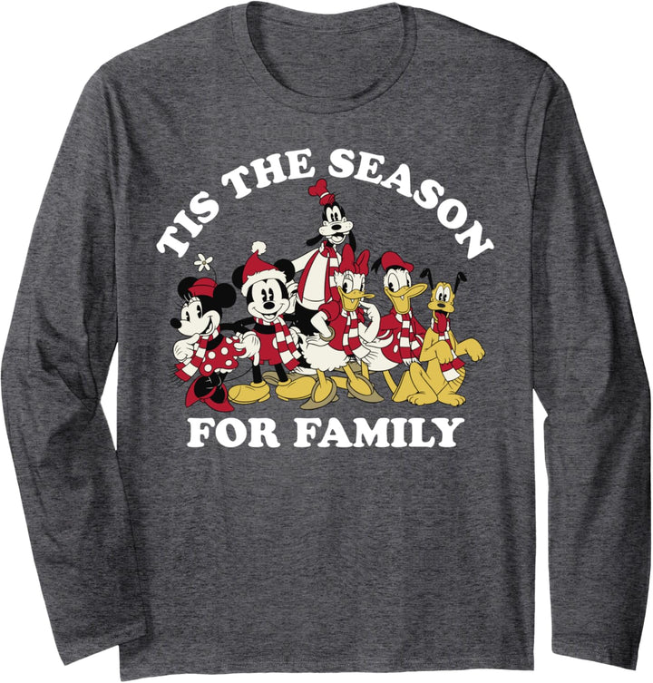 Disney Mickey And Friends Weihnachten The Season For Family Langarmshirt