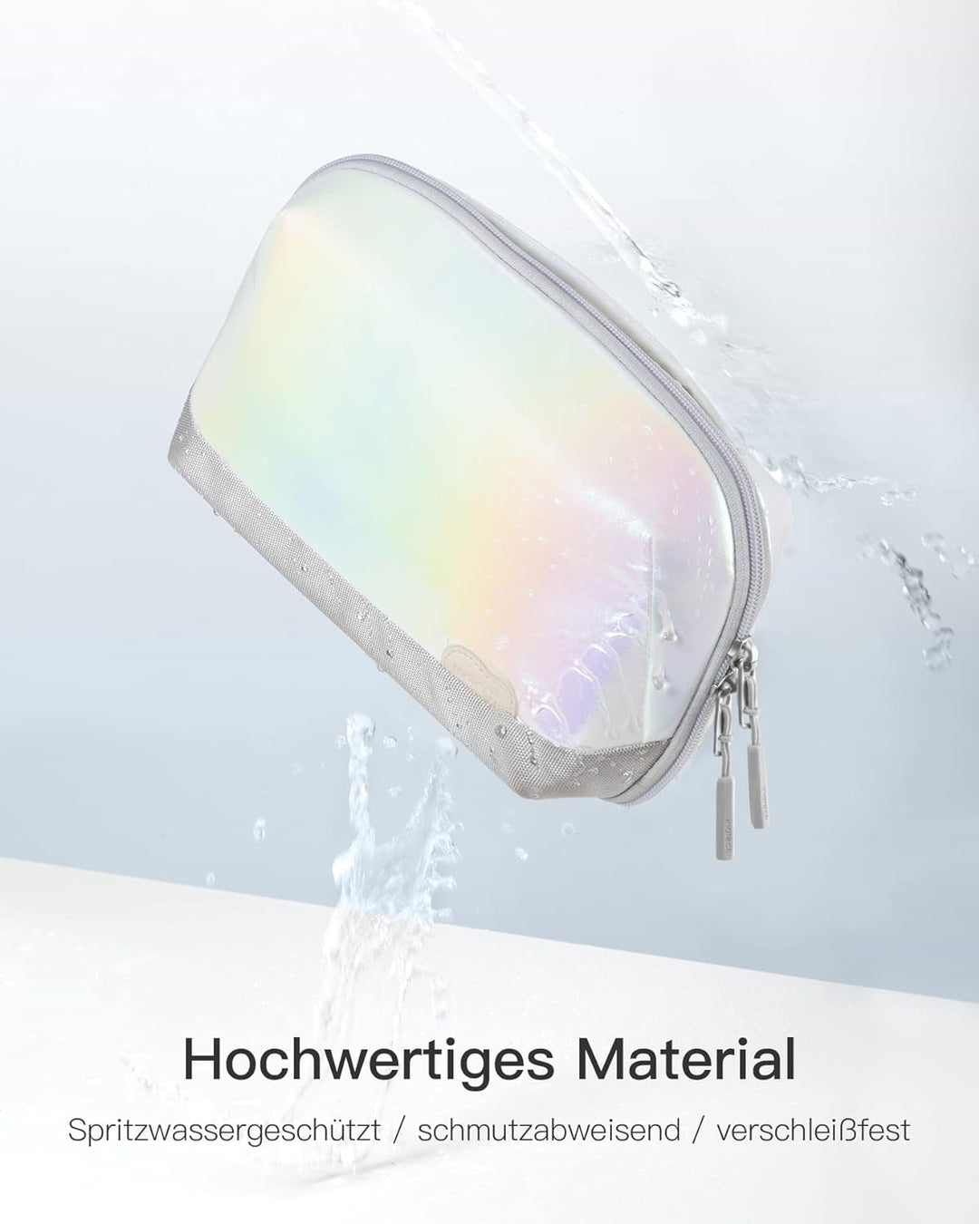 Inateck Elektronik Case, Spritzwassergeschützte Zubehörtasche, Gadget Organizer Tasche, USB Kabel Or