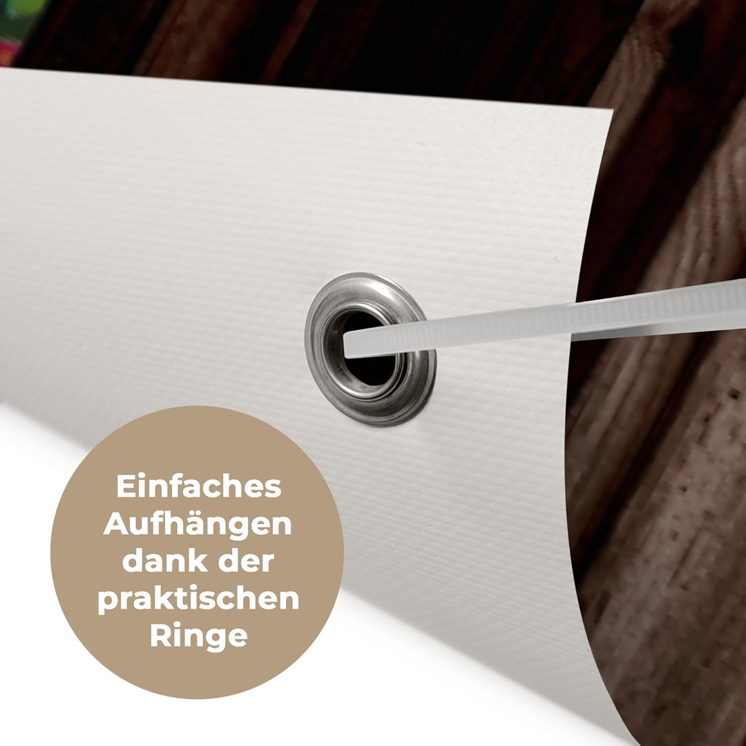 MuchoWow© Gartenposter Gross 160x80 cm XXL Outdoor Bilder Gartendeko für draussen Wetterfest Garten