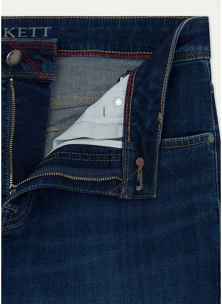 Hackett London Herren Powerflex Denim Jeans 28W / 34L Denim, 28W / 34L Denim