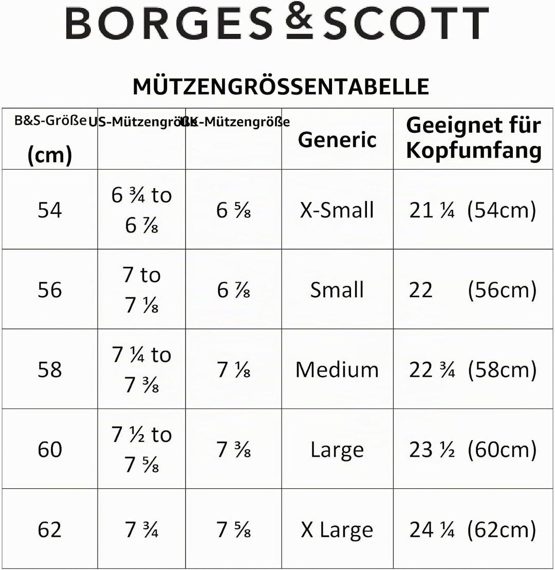 Borges &amp; Scott Lomond Schirmmütze Newsboy – Schiebermütze aus 100% handgewebter Wolle - Harris Tweed
