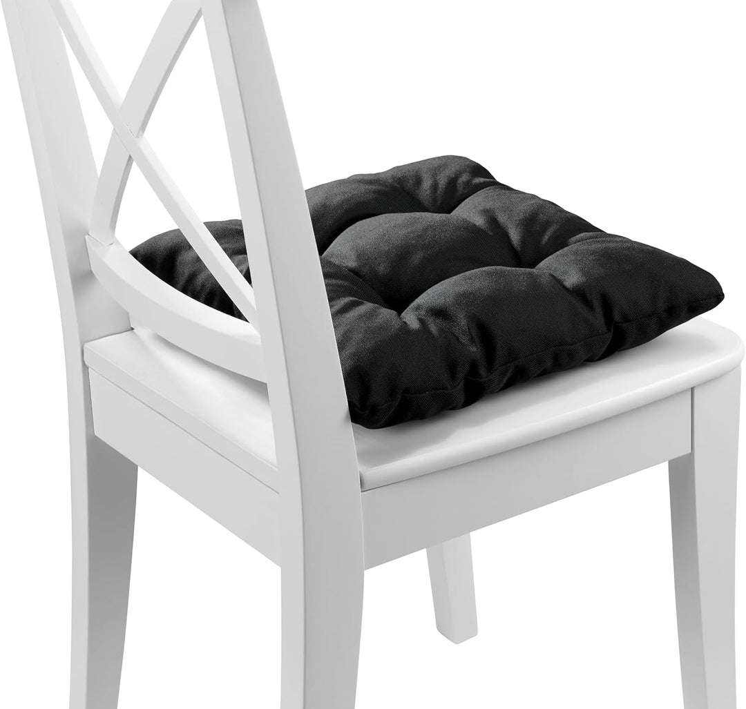 Traumnacht Cozy Stuhlkissen 2er Set 38 x 38 x 6 cm, Sitzkissen für Gartenstuhl, Küche &amp; Esszimmer, b