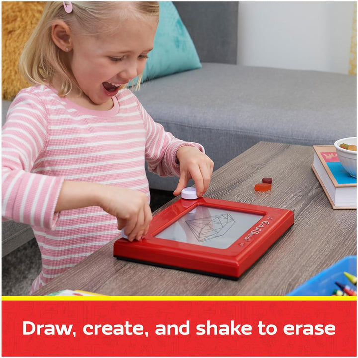 Etch A Sketch - Original Magic Screen - Magnettafel für Kinder - aus 86% recyceltem Kunststoff - Kre