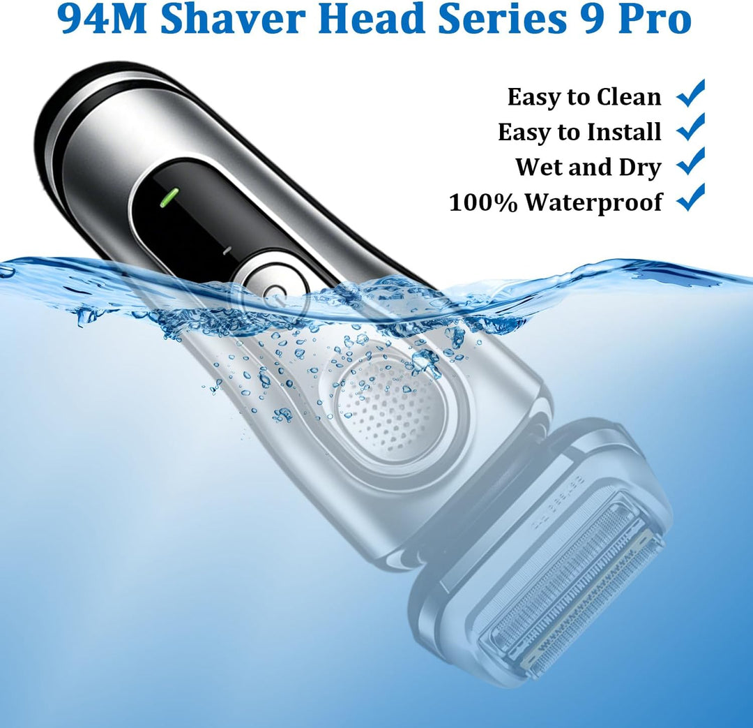 Series 9 Pro Elektrorasierer Scherkopf 94M, Ersatzscherteil für Herren Rasierer Serie 9, Kompatibel