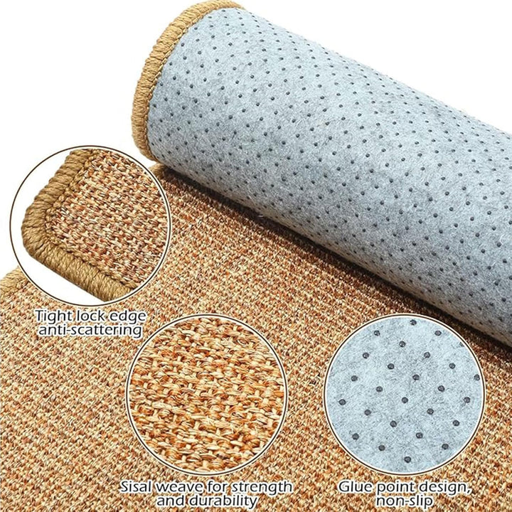 2 Kratzmatte für Kaninchen, natürliches Kaninchen Krallen und Zahnpflege, Kaninchen-Matten für Käfig
