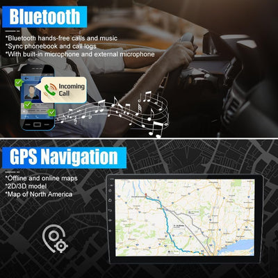 YUNTX Autoradio für Audi A4 (2003-2011) Navigation KOSTENLOSE Rückfahrkamera und Canbus | 7 Zoll | 2