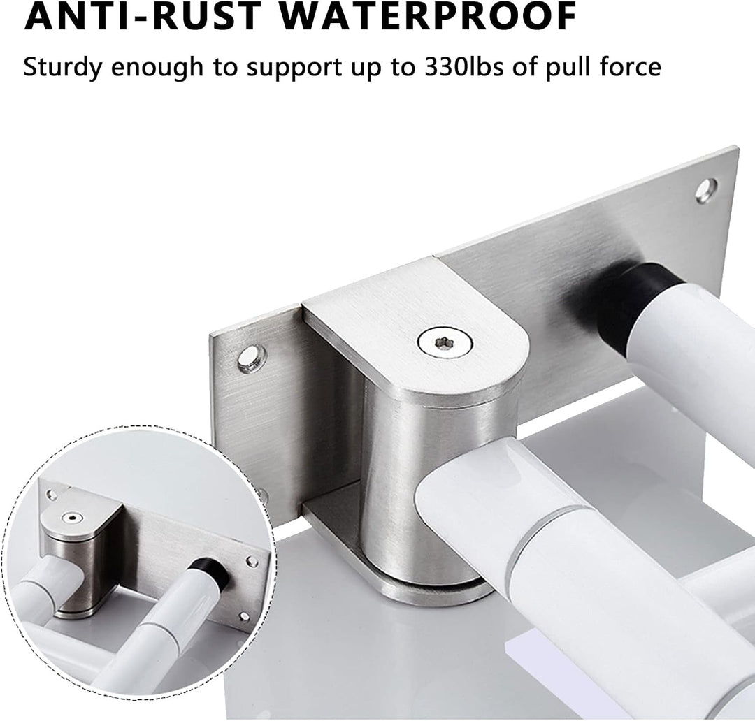 WC Haltegriff Klappbar, Wandstützgriff Stützhilfe Aufstehhilfe Toilette Stütz-Haltegriff Hochklappba