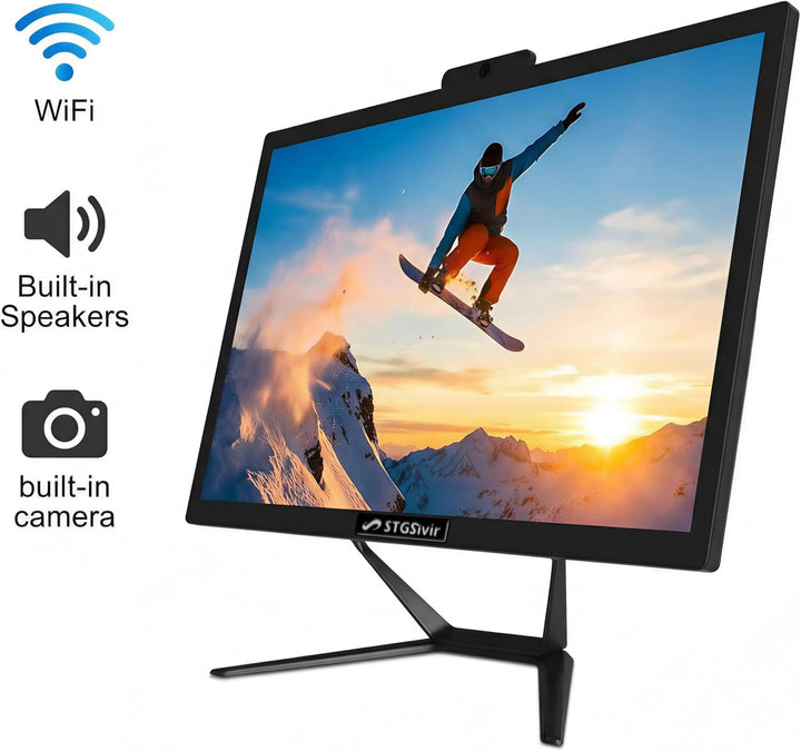 STGsivir All in One PC, 21.5" FHD Display, Core i5 bis zu 3.6 GHz, RAM 16 GB, 1TB SSD, WLAN, BlueTBo