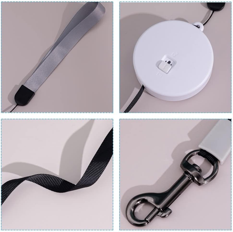 3m/9.8ft Hundeleine, Einziehbare Kleine Hunde Rollleine, Tragbar Automatische Dog Leash für Kleine H