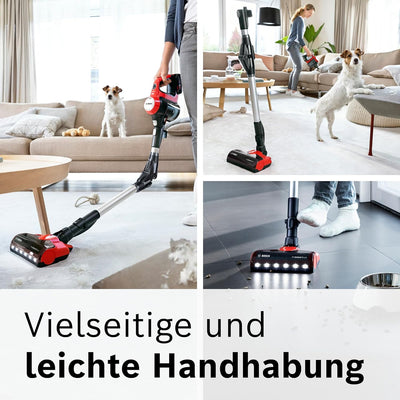 Bosch Akku-Staubsauger Unlimited 7 ProAnimal BKS711PET, kabelloser Tierhaar-Staubsauger, beutellos,