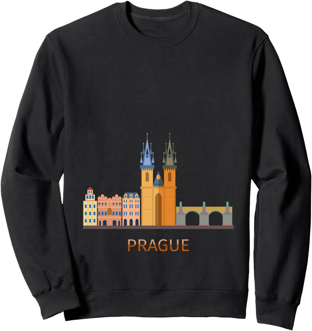 T-Shirt mit Aufschrift "I love Prag" Sweatshirt