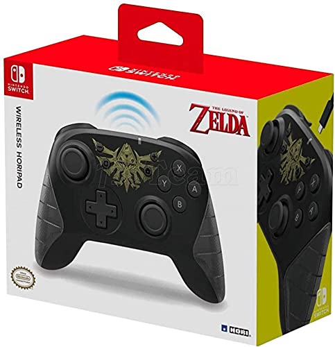 HORI Kabelloses Horipad (Zelda) Controller für Nintendo Switch - Offiziell Lizenziert