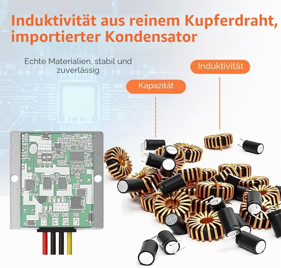 Cocar LKW Netzteil Spannungswandler 24v auf 12v 20A 240W Transformator Trafo Adapter Wandler Konvert