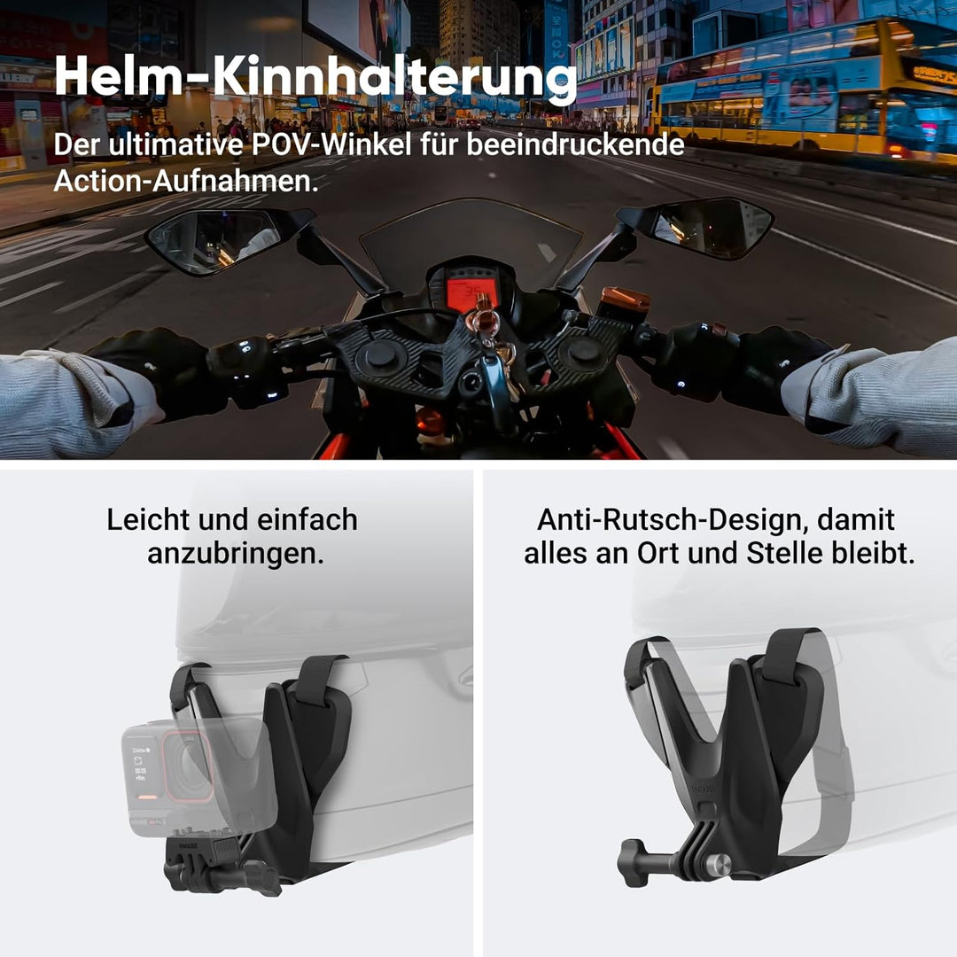 Insta360 Ace Pro 2 Motorrad-Bundle 8K wasserdichte Actionkamera mit Leica entwickelt, 1/1,3" Sensor,