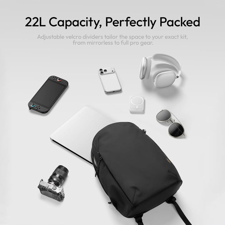 ULANZI YY038 Kamerarucksack 22L, Grosse wasserabweisend Fotorucksack für Kamera, Objektive, Drohne &