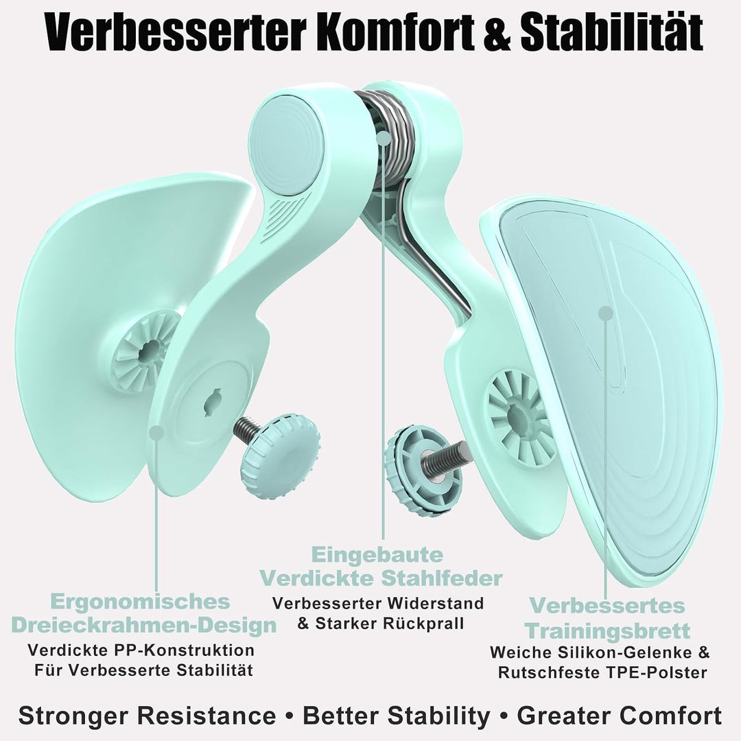 Oberschenkeltrainer 35lb Beckenboden Trainer Damen für Frau Beinpresse Po Trainer für Zuhause MäNner