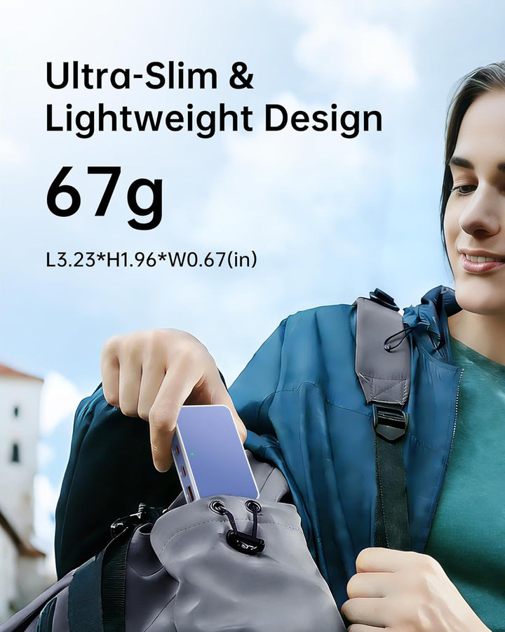 65W USB C Ladegerät Flach,USB Mehrfachstecker Ladestation mit 4 Ports,Reise Schnellladegerät USB C f