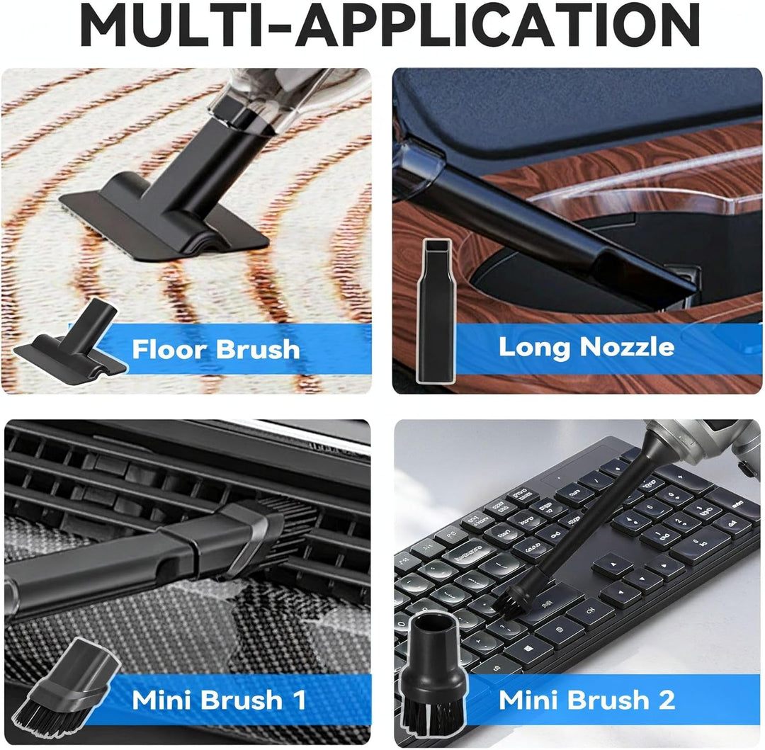Handstaubsauger, 22000Pa Handstaubsauger Akku, Autostaubsauger mit Bürstenloser Motor, Auto Kabellos
