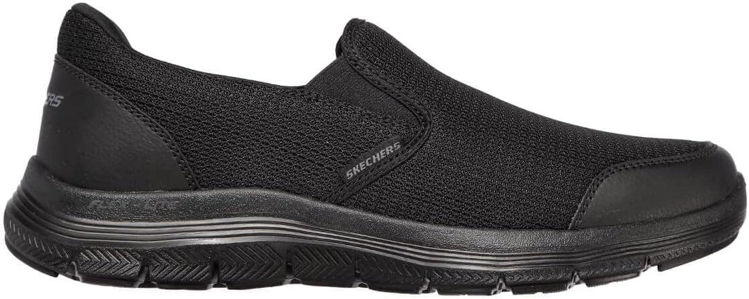 Skechers Herren Flex Advantage 4.0 Tuscan Sneaker 39 EU Black Textile Trim, 39 EU Black Textile Trim