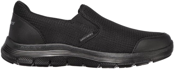 Skechers Herren Flex Advantage 4.0 Tuscan Sneaker 39 EU Black Textile Trim, 39 EU Black Textile Trim