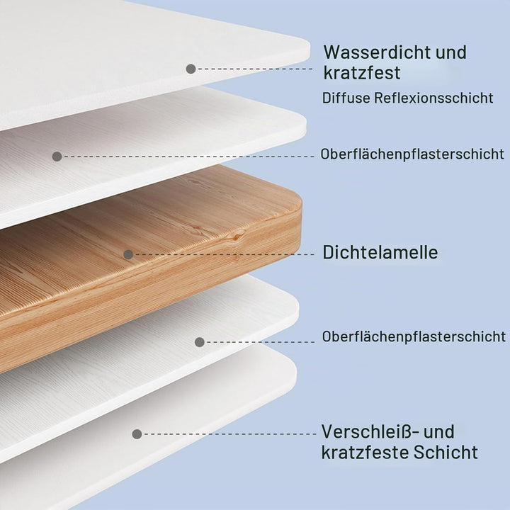 Höhenverstellbarer Kinder-Schreibtisch und Stuhl-Set, Stabiler Schreibtischstuhl Kinder ab 6 Jahren