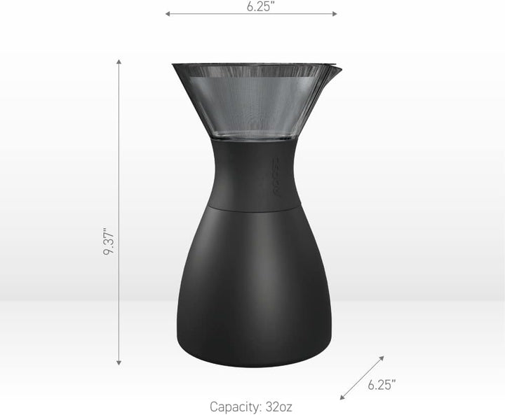 Asobu - Pour Over Filterkaffeebereiter Silber