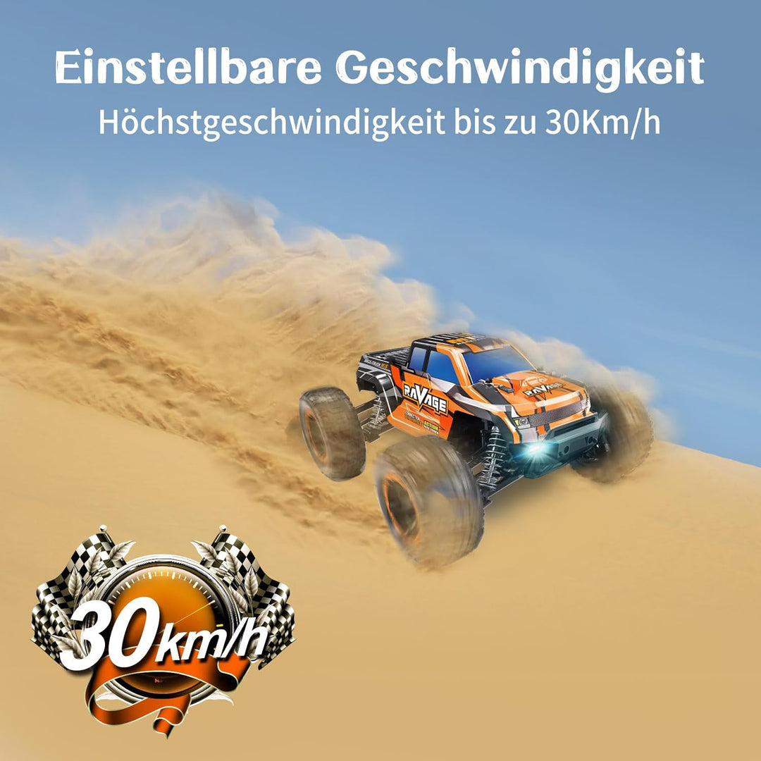 Loolinn | Ferngesteuertes Auto - Hobby Klasse, Sehr langlebig, Massstab 1:16, Höchstgeschwindigkeit